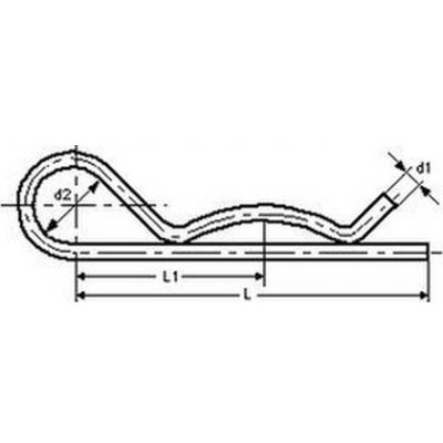 závlačka 6.3 A2 NEREZ jednoduchá Springlock-single DIN 11024 – Sleviste.cz
