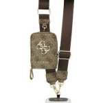 Guess Crossbody Popruh PU 4G Metal Logo + Peněženka Brown – Zboží Živě