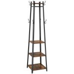 VASAGLE HANA stojan na oblečení hnědočerný – Sleviste.cz