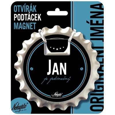 Nekupto Otvírák na pivo, podtácek se jménem - Jan – Hledejceny.cz