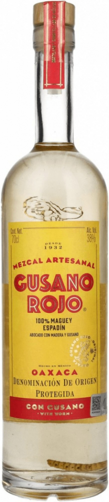 Mezcal Gusano Rojo 38% 0,7 l (holá láhev)