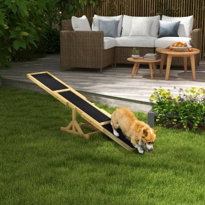 PawHut Agility houpačka lávka pro psy 180 x 30 x 30 žlutá – Hledejceny.cz