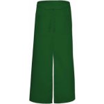 Link Kitchen Wear Bistro a barová zástěra do pasu s kapsou a rozparkem pro dynamickou práci Zelená lahvová – Hledejceny.cz