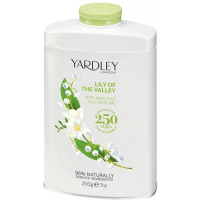 Yardley Lily of the Valley parfemovaný pudr 200 g – Zboží Dáma
