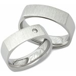 Aumanti Snubní prsteny 8 Stříbro bílá – Zboží Mobilmania