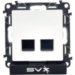 LEGRAND Valena LIFE zásuvka datová 2xRJ45 Cat5e FTP bílá 75×75×40mm – Sleviste.cz