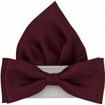 Quentino pánský matný s kapesníčkem PMSK11M vínově červený – Zboží Dáma