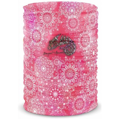 Suspect Animal multifunkční šátek Pink Mandala růžová – Zboží Dáma