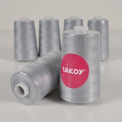 Takoy Overlock / coverlock polyesterová nit TKY 5000 barva šedá – Zbozi.Blesk.cz