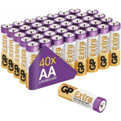 GP Extra Alkaline AA 40 ks 1013200401 – Zboží Mobilmania