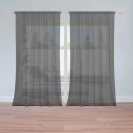 Záclony Černá: 2 ks - 150x250 cm - Sablio – Hledejceny.cz