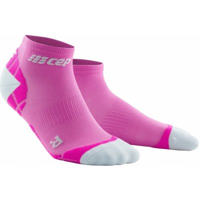 CEP Kotníkové dámské ponožky ultralight elektrická růžová světle šedá – Zboží Mobilmania