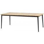 Cane-line Jídelní stůl Core, obdélníkový 210x90x74 cm, rám hliník lava grey, deska teak – Hledejceny.cz