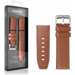 Aligator Watch Straps 22 kůže/silikon řemínek, BRN 22AW0007 – Sleviste.cz