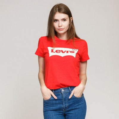 Levi's W The Perfect Tee červené – Hledejceny.cz