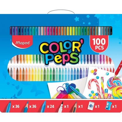 Maped 907003 Color´Peps výtvarný kufřík 100 ks – Hledejceny.cz