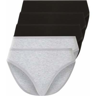 esmara Dámské kalhotky, 5 kusů černá šedá – Zboží Dáma