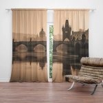 Závěsy Praha Karlův most 1: 2 ks - 140x250 cm - Sablio – Hledejceny.cz