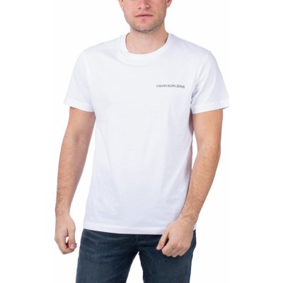 Calvin Klein pánské tričko BACK MONOGRAM bílé
