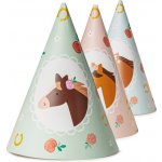 PartyDeco Čepičky papírové Koník 6 ks 16cm mix – Zboží Dáma