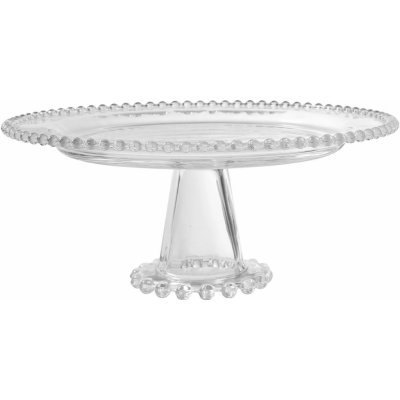 CÔTÉ TABLE Skleněný dortový stojan Pearl, čirá barva, sklo