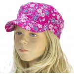 Fantom dětská letní bekovka tmavěrůžová s kytičkami – Hledejceny.cz