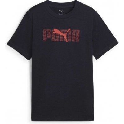 Puma ESSENTIALS LOGO LAB TEE B Chlapecké triko tmavě modrá – Zboží Dáma