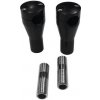 Nástavce řídítek Motorrad Burchard Glide Style 25,4mm, 100mm - černá matná - otvor na kabely