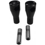 Nástavce řídítek Motorrad Burchard Glide Style 25,4mm, 100mm - černá matná - otvor na kabely