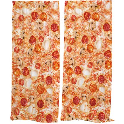 IMPAR Závěsy Pizza (Rozměr : 140x250, Materiál: Interlock) – Hledejceny.cz