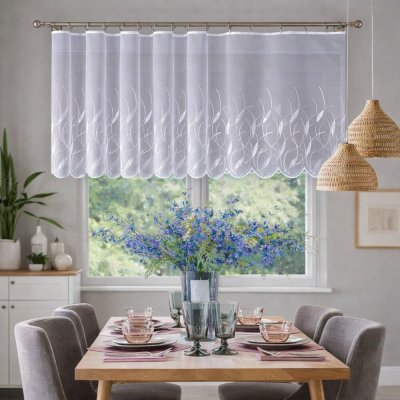 Záclona Mabel obšití okrajů a tunýlek 8 cm 90 – Zboží Dáma