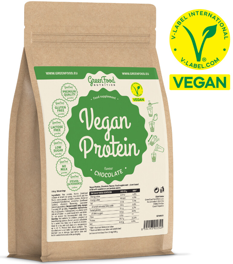 GreenFood Nutrition Vegan protein 750 g