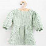 Kojenecké mušelínové šaty New Baby Comfort clothes šalvějová – Zboží Mobilmania