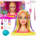 Barbie stylingová hlava neonové duhové blond vlasy – Zboží Dáma Barbie stylingová hlava neonové duhové blond vlasy – Zboží Dáma