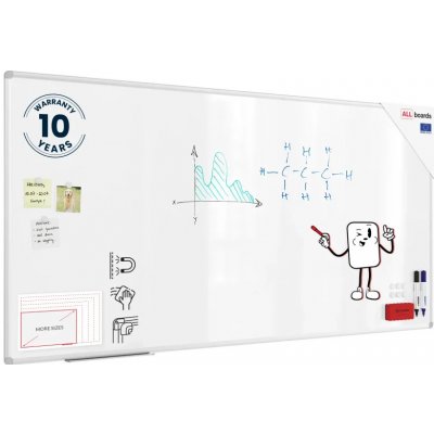 Allboards EX189 Magnetická tabule 180 x 100 PREMIUM EX1810 – Zboží Živě