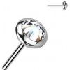 Piercing Šperky4U Kamínek k Push In piercing do nosu titan zirkon TIT1242C-030