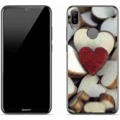 Pouzdro mmCase Gelové Huawei Y6 (2019) - gravírované červené srdce – Zboží Mobilmania
