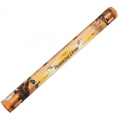 Tulasi Maxi Frankincense and Myrrh indické vonné tyčinky 10 ks – Zboží Mobilmania