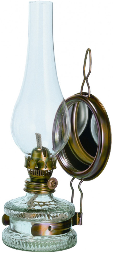 Lampa petrolejová zrcadlová 30 cm s cylindrem 147/5\