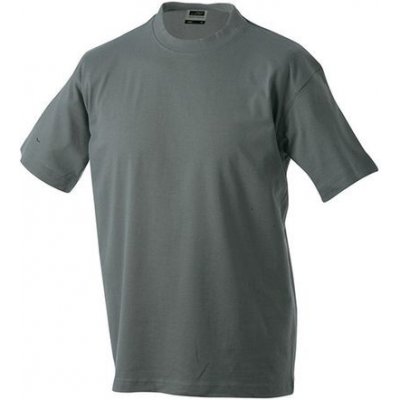 James & Nicholson tričko Round Heavy Tmavě šedá – Zboží Mobilmania