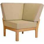 Barlow Tyrie Rohový díl Haven, 90x90x92 cm, rám teak, venkovní látka Sunbrella Standard – Hledejceny.cz