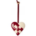 Vánoční plechová ozdoba Braided Heart Red Maileg – Hledejceny.cz