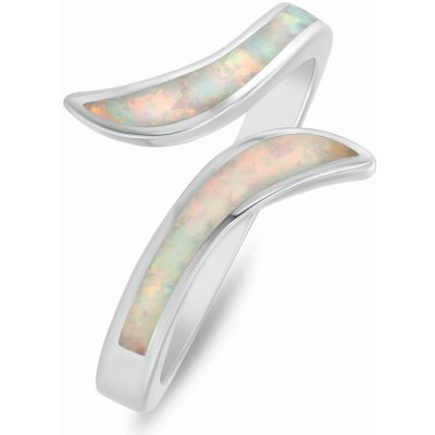Brilio Silver Stříbrný prsten se syntetickým opálem RI155W – Hledejceny.cz