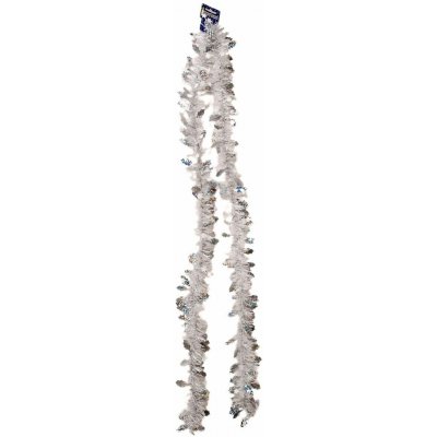 Vánoční řetěz s cesmínou stříbrná 200 x 10 cm – Hledejceny.cz