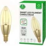 Woox Smart LED žárovka E14 4,9W teplá bílá R5141 WiFi Tuya – Hledejceny.cz
