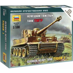 Zvezda Pz.Kpfw.VI Tiger I Wargames WWII 6256 1:100