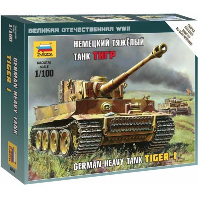 Zvezda Pz.Kpfw.VI Tiger I Wargames WWII 6256 1:100