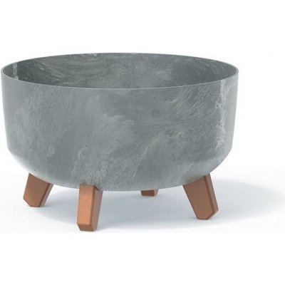 Prosperplast Květináč GRACIA LOW BETON EFFECT 28,5 cm šedý – Hledejceny.cz