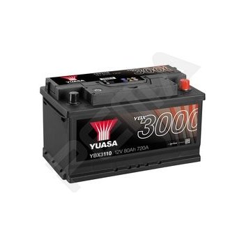 Yuasa YBX3000 12V 80Ah 720A YBX3110