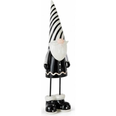 Textilomanie Vánoční skřítek STRIPE GNOME 41 cm, černo-bílý – Hledejceny.cz